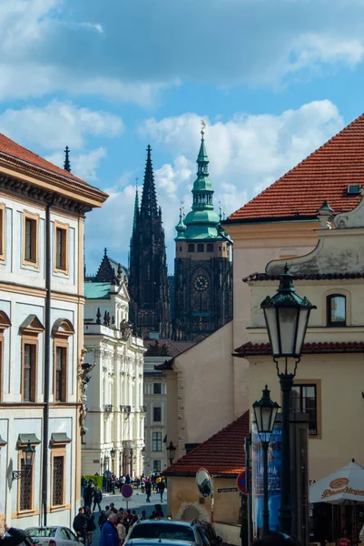 Edifici e architettura del castello di Praga. Praga, Repubblica Ceca . — Foto Stock