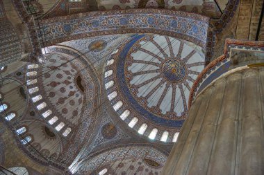Mavi Cami tavanı, İstanbul Türkiye
