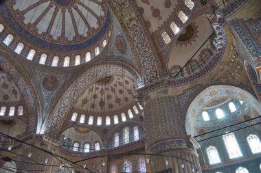 Mavi Cami tavanı, İstanbul Türkiye