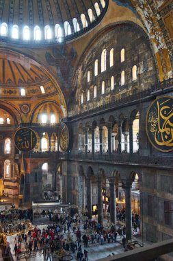 Ayasofya Camii İçişleri, Kutsal Bilgelik Kilisesi, İstanbul Türkiye