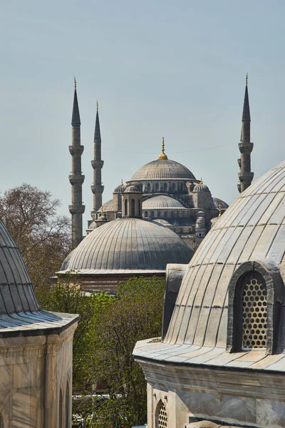 Mosquée Sultan Ahmed Toit Dôme Istambul Turquie — Photo