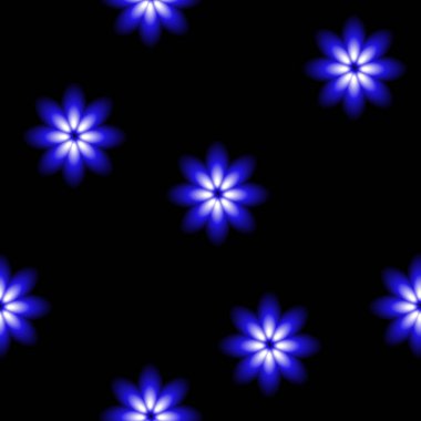 Güzel mavi çiçekleri, sorunsuz vektör arka plan bulanıklık.