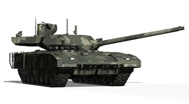 T-14 Tank, Rusya - 9 Mayıs 2015, Moskova, Kızıl Meydan, 3d render illüstrasyon