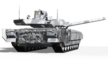 T-14 Tank, Rusya - 9 Mayıs 2015, Moskova, Kızıl Meydan, 3d render illüstrasyon