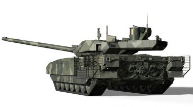 T-14 Tank, Rusya - 9 Mayıs 2015, Moskova, Kızıl Meydan, 3d render illüstrasyon