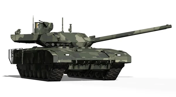 T-14 Panzer, Russland - 9. Mai 2015, Moskau, rotes Quadrat, 3D-Darstellung — Stockfoto