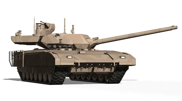 T-14 Tank, Rusya - 9 Mayıs 2015, Moskova, Kızıl Meydan, 3d render illüstrasyon