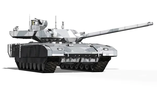 T-14 Tank, Rusya - 9 Mayıs 2015, Moskova, Kızıl Meydan, 3d render illüstrasyon