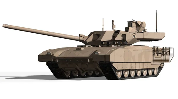 T-14 Panzer, Russland - 9. Mai 2015, Moskau, rotes Quadrat, 3D-Darstellung — Stockfoto