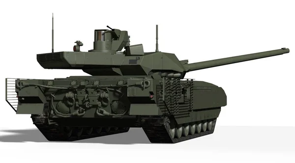 T-14 Tank, Rusya - 9 Mayıs 2015, Moskova, Kızıl Meydan, 3d render illüstrasyon