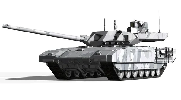 T-14 Tanque, Rusia - 9 de mayo de 2015, Moscú, Plaza Roja, 3d renderizado ilustración — Foto de Stock
