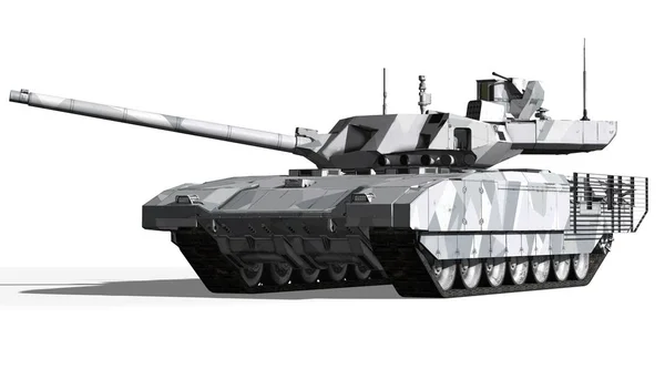 T-14 Tank, Rusya - 9 Mayıs 2015, Moskova, Kızıl Meydan, 3d render illüstrasyon