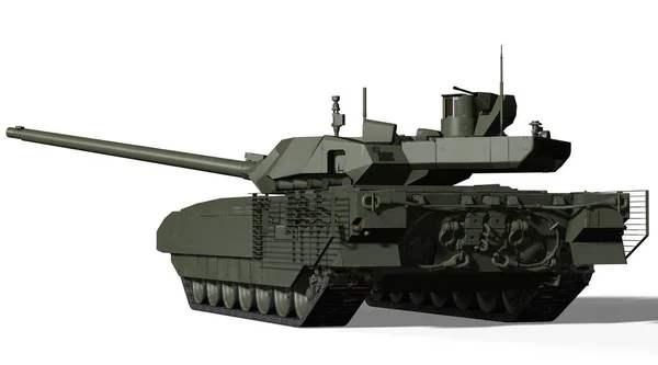 T-14 Tanque, Rússia - 9 de maio de 2015, Moscou, Praça Vermelha, 3D ilustração renderizada — Fotografia de Stock