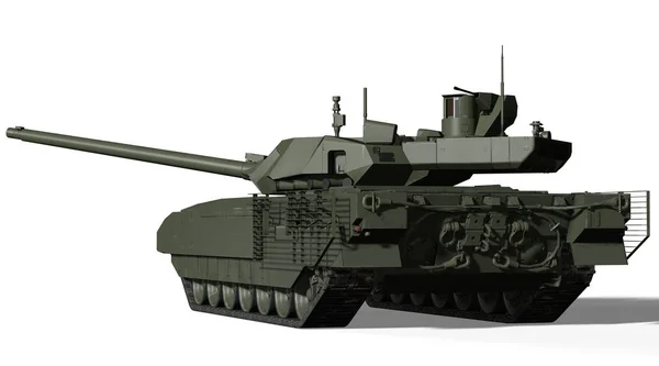 T-14 Tank, Rusya - 9 Mayıs 2015, Moskova, Kızıl Meydan, 3d render illüstrasyon