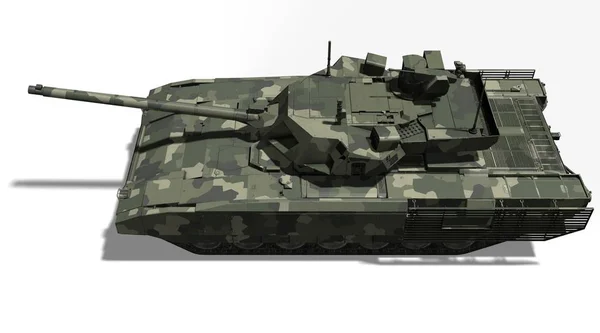 T-14 Tank, Rusya - 9 Mayıs 2015, Moskova, Kızıl Meydan, 3d render illüstrasyon