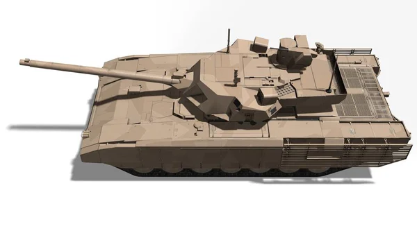 T-14 Tank, Rusya - 9 Mayıs 2015, Moskova, Kızıl Meydan, 3d render illüstrasyon