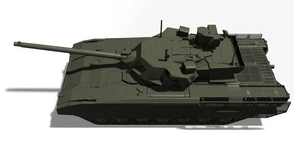 T-14 zbiornik, Rosja - maj 9, 2015, Moskwa, plac czerwony, 3d wytopione ilustracja — Zdjęcie stockowe