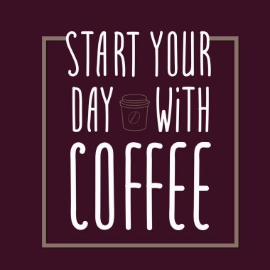İfade ile kahve güne başlamak .