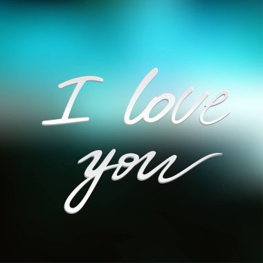 Bugün Ilove öbek bulanık arka plan için.