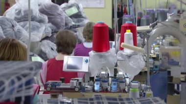 konfeksiyon imalat, işlerini çalışma seamstresses