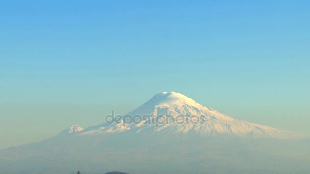 Mount Ararat Armenien Turkiet — Stockvideo