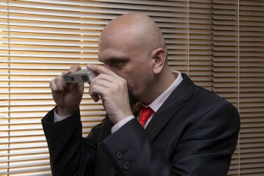 Mini kameradaki gizli casusluk fotoğrafları, uzlaşmacı materyaller, özel ajan ve istihbarat memuru, özel dedektif....