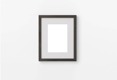 Duvardaki mockup fotoğraf çerçevesi