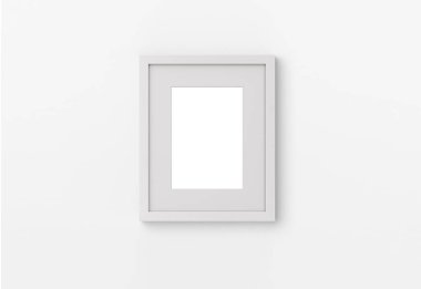 Duvardaki mockup fotoğraf çerçevesi