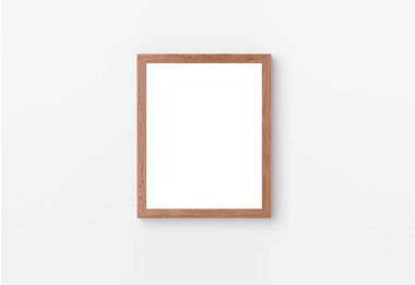 Duvardaki mockup fotoğraf çerçevesi