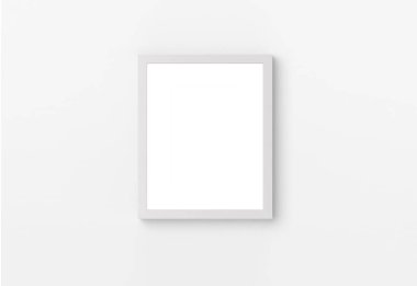 Duvardaki mockup fotoğraf çerçevesi