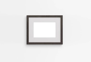 Duvardaki mockup fotoğraf çerçevesi