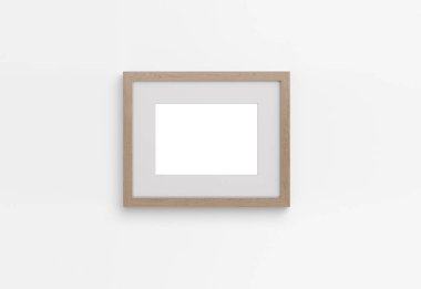 Duvardaki mockup fotoğraf çerçevesi