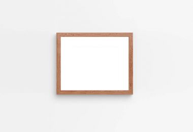 Duvardaki mockup fotoğraf çerçevesi