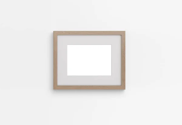 Mockup photo frame on the wall — Stock Photo, Image
