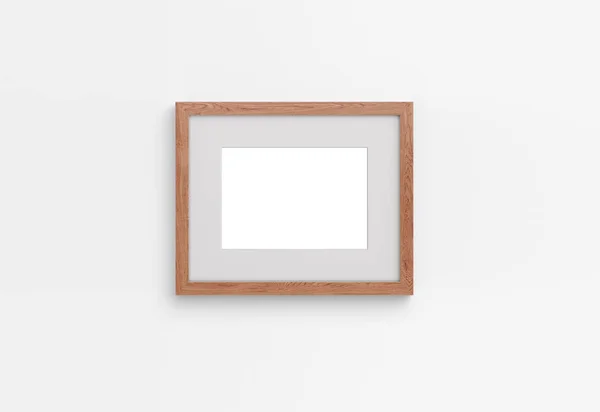 Duvardaki mockup fotoğraf çerçevesi