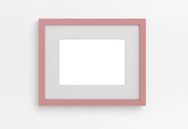 Duvardaki mor fotoğraf çerçevesi