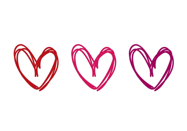 Kalp illüstrasyon. Doğrusal illüstrasyon.