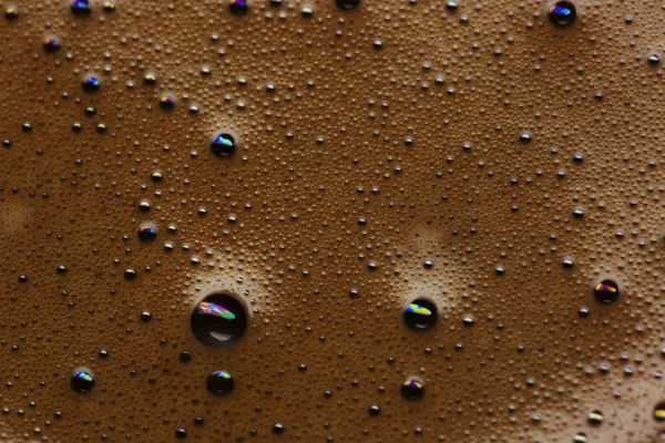 Hot Chocolate Drink Close Macro Foam Texture — Stock Photo, Image