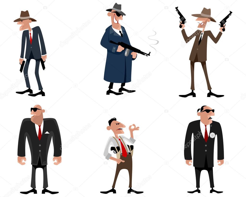 Six gangsters set