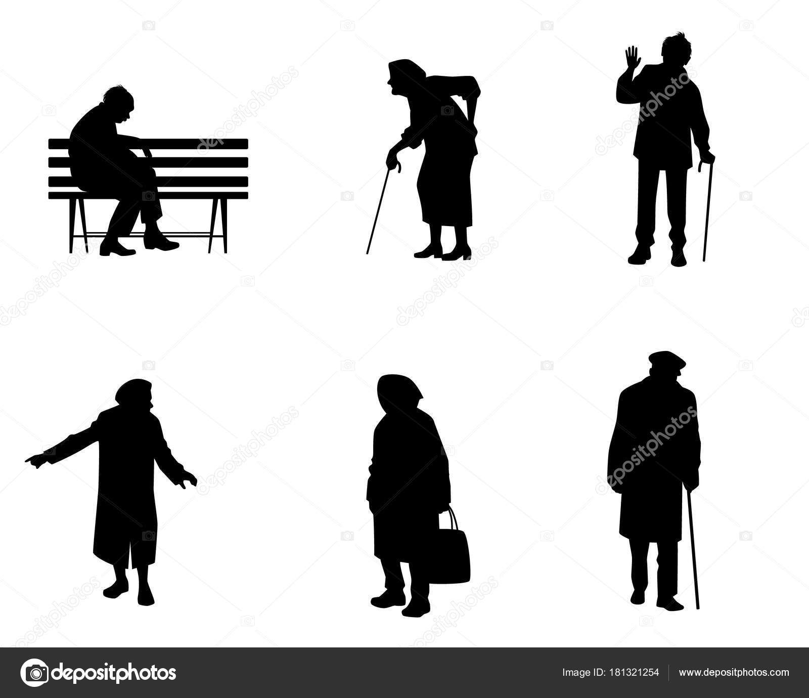 50 素晴らしい高齢者 イラスト シルエット 美しい花の画像