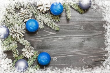 Festival süsleme ve metin - neşeli mutlu yeni yıl için Noel arka plan