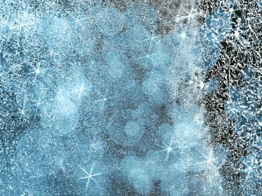 Donmuş suyun dokusu soğuk buz bardağı düşürür.