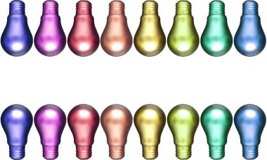 farklı yeni fikirler - beyaz arka plan üzerinde izole renkli kesimine sıra