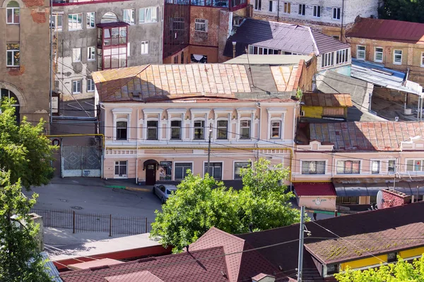 Nizhny Novgorod, Rusya - 12 Ağustos 2017. Nijniy Novgorod eski binalar