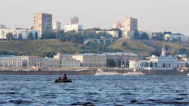 Niżny Nowogród Rosja Czerwca 2019 Widok Niżny Nowogród Rzeki Wołgi — Wideo stockowe