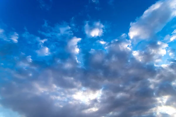 Dramatis Langit Dengan Awan Saat Matahari Terbenam Komposisi Alam Latar — Stok Foto