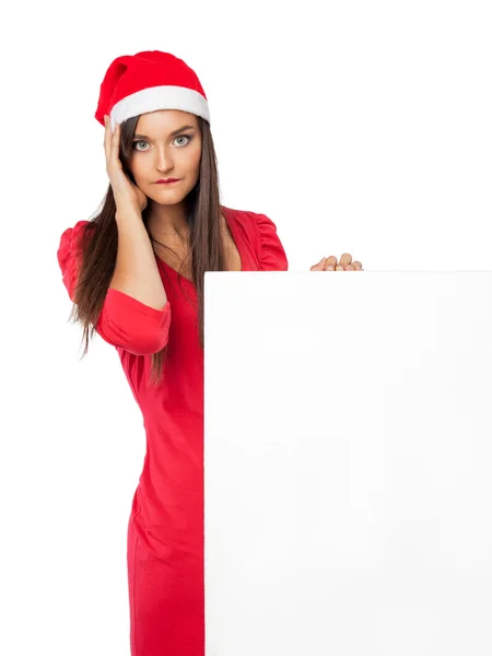 Meisje houden een grote takenlijst voor Kerstmis — Stockfoto