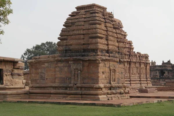 Grupp Templen Staden Pattadakal Indien — Stockfoto