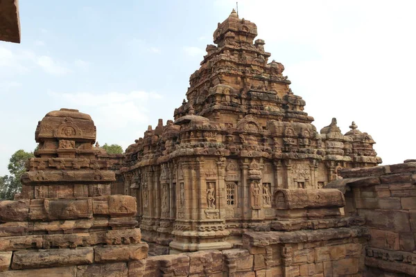 Grup Pattadakal Şehir Hindistan Tapınaklar — Stok fotoğraf