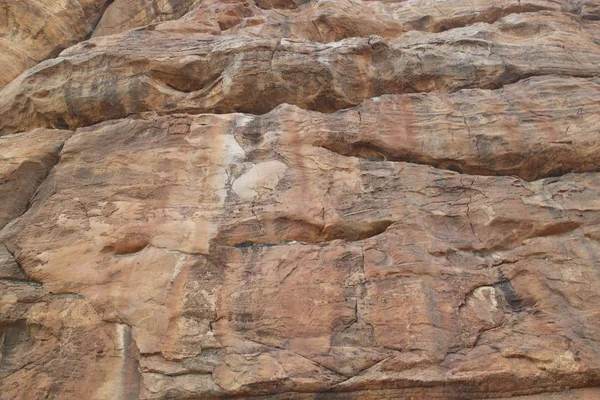 Textuur Van Een Stenen Ondergrond Met Furrows Trechters Stockafbeelding